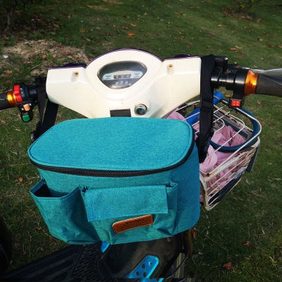 电动车前置物挂兜女士摩托车挂包防水h大容量储物袋电瓶车可背可