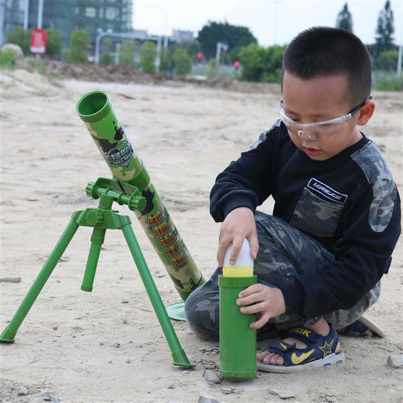 儿童玩具炮迫击抖音同款火箭筒炮弹射炮筒玩具绝t地迫机炮拍击网