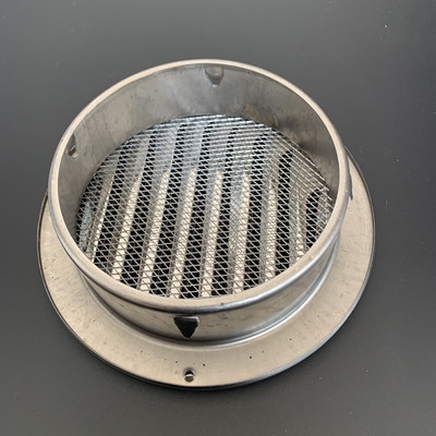 04罩防雨帽不锈钢出风口平排气盖口防风平头机u卫生间油烟外墙