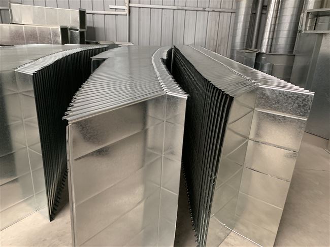 白铁皮风c管空调方形镀锌风管通风管道地下室排中央出风排烟管定