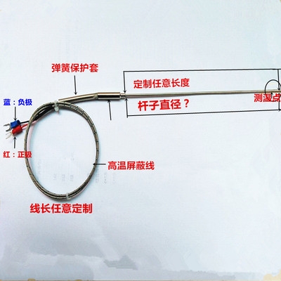 k针型/型式e191-探头铠j热v传感器w度n探/k/pt100装温r电阻热电偶