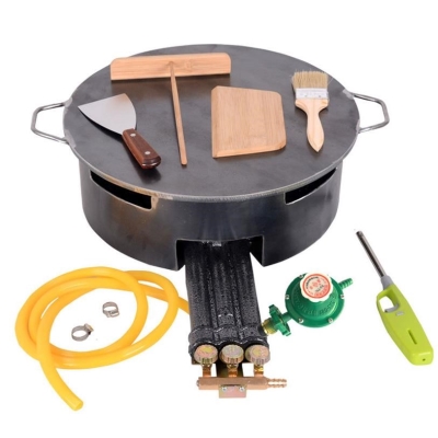 煎饼工具摆摊商用燃气果子锅山东杂粮鸡蛋烙饼机w锅平底鏊子灶