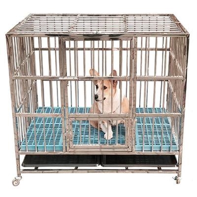 猫笼子方管大号15折x92x110泰b迪5叠不锈钢狗笼子带门移动长方形