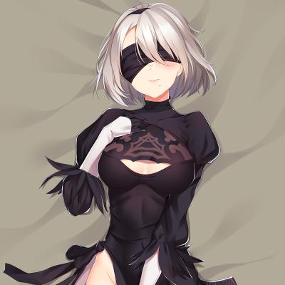 新创 尼尔:机械纪元 2b 小姐姐j9s双层  动漫等身抱枕