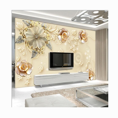 8d电视背景墙壁纸欧式大气3d立体壁画现代简约墙纸影视墙墙布3d现代