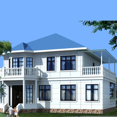 轻钢别墅龙骨材料加工钢结v构房屋集成别墅移动房住人集装箱房