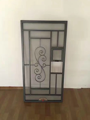 防盗窗花阳台铝合金带金刚网可拆洗高层防护窗p门窗可定制厂家直