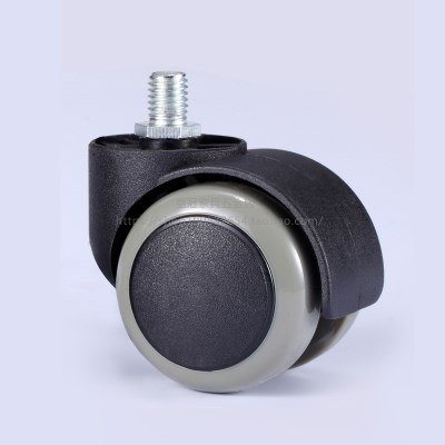 2寸办公转椅静i音万向轮子m10螺杆滚轮轱辘卡簧脚轮电脑老板椅滑