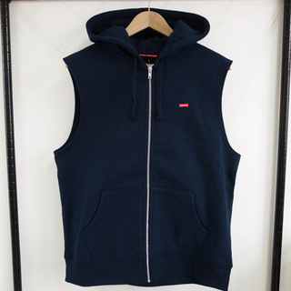 【双十一特价】SUPREME SMALL BOX ZIP UP VEST 帽衫背心 14秋冬