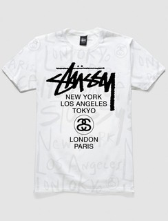 【现货&代购】Stussy WT SCRIBBLE TEE 暗影涂鸦世界巡游短袖