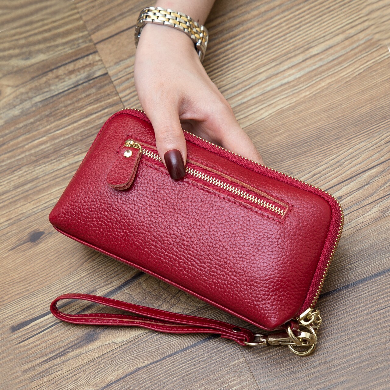 2018新款女士手抓包手拿小包包百搭女贝壳大容量手机钥匙零钱包