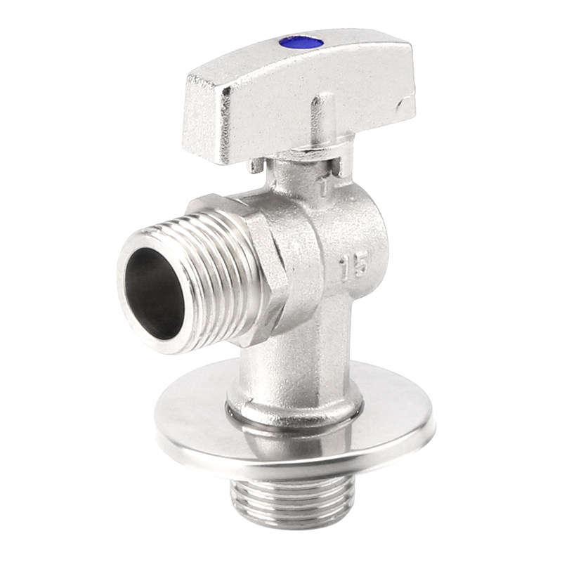 大流量三角阀全铜球芯热水器燃气4分6分冷热止水球阀进水阀门开关