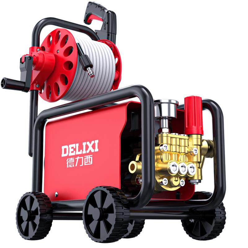 德力西洗车机神器高压水泵家用220v大功率抢便携式刷车清洗机水枪