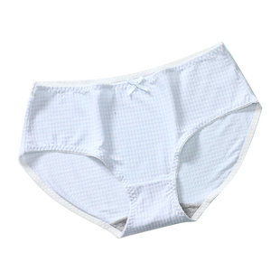 少女士可爱内裤女中腰纯棉抗菌日系全棉学生无痕蕾丝三角短内裤头