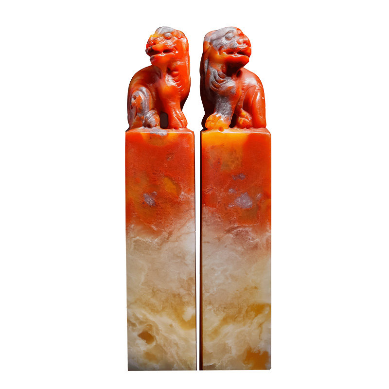 荣宝斋老挝石对章料孤品篆刻印章石料闲章方形毛笔书法姓名国画藏书章