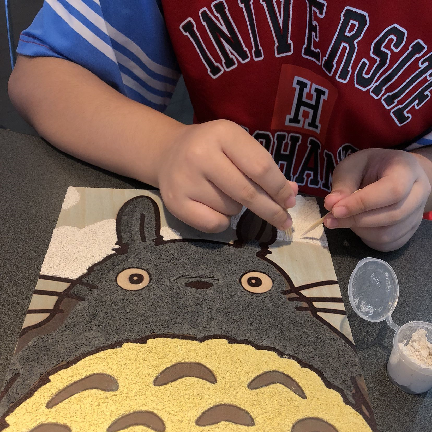 新品制作龙猫多款升级版手工孩子材料包亲手创意纸浆画礼物可爱di