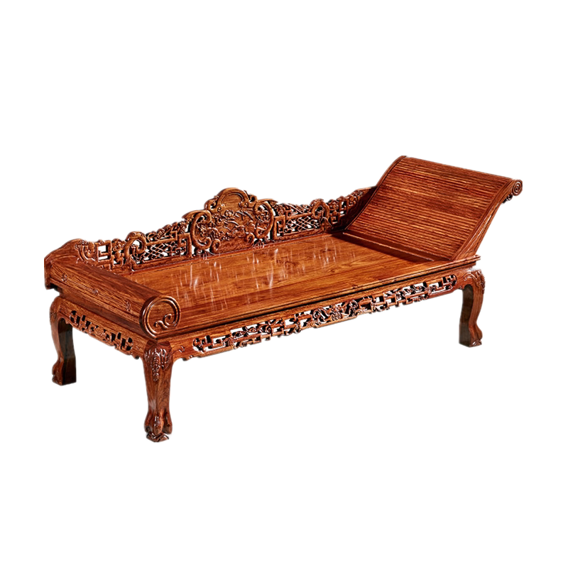红木贵妃床美人榻刺猬紫檀花梨木新中式全实木卧榻单人沙发贵妃椅