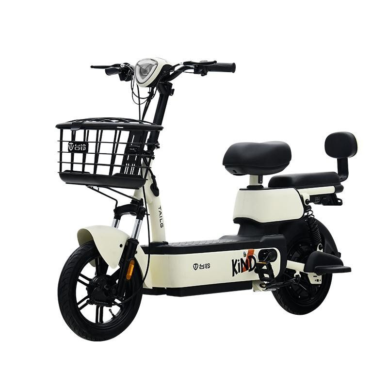 台铃新款国标大麦电动车可上牌两轮电瓶车女士小型代步助力自行车