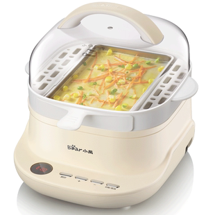 小熊肠粉机家用拉抽屉式多功能蒸蛋器早餐机小型蒸汽锅迷你电蒸锅