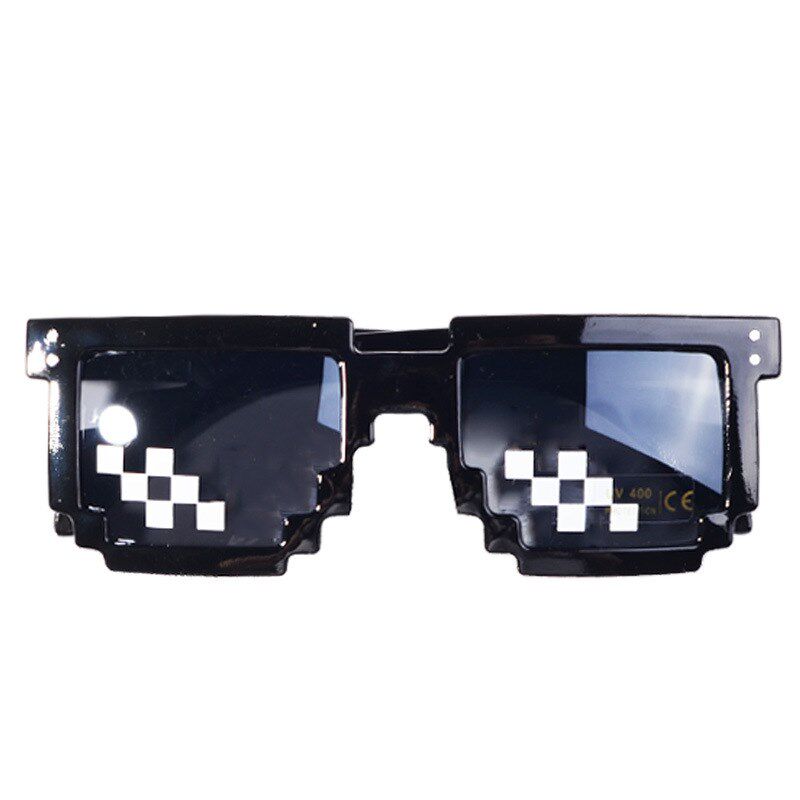 马赛克眼镜社会人墨镜金链子雪茄个性暴徒像素墨镜我的世界搞眼镜