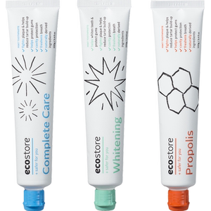 ecostore进口牙膏改善牙龈肿痛出血舒缓口腔炎症100g美白蜂胶全效