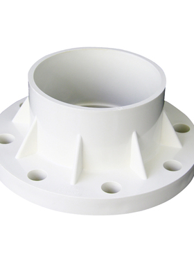 pvc法兰片给水管90分连一体110配件160 20 25 32 40 50 63 75 125