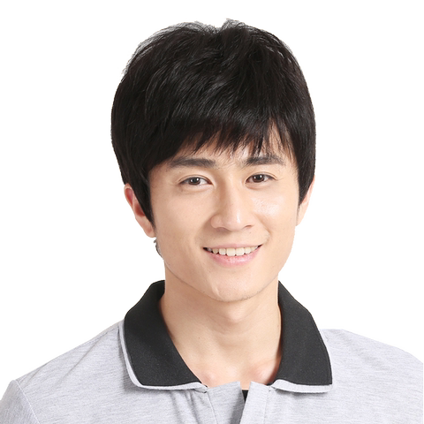 全手织真发假发男逼真男士头套帽头顶男生假发短发韩版帅气l69d