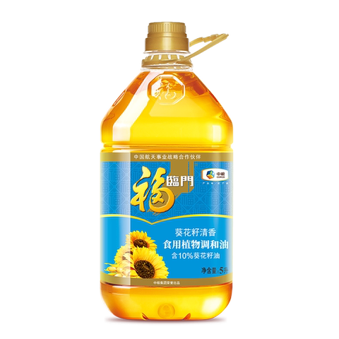 福临门 葵花籽清香食用植物调和油 5l/桶健康食用油营养清淡家用