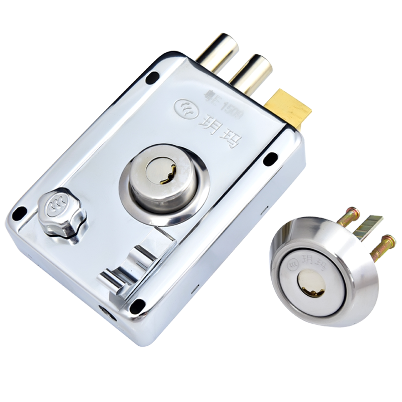 玥玛老式门锁 防盗防锡纸超b级大门锁木门锁老式防盗门锁外装门锁