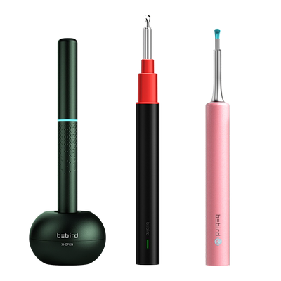 素闲居家蜂鸟bebird可视挖耳勺掏耳朵神器发光儿童采耳棒工具套装