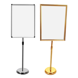 不锈钢a4立牌指示牌立式广告牌水牌展示架a3落地展示牌酒店导向牌