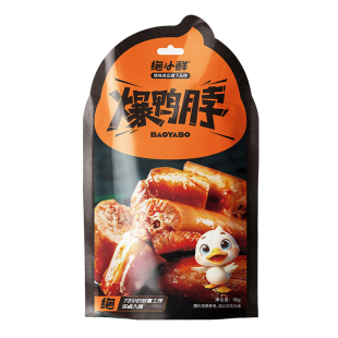 绝味食品绝小鲜香辣味手撕鸭脖卤味鸭货熟食小吃食品追剧解馋零食