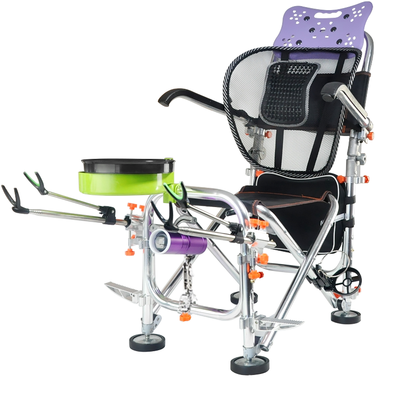 猛士钓椅钓鱼椅全地形可躺折叠便携多功能台钓椅子渔具钓鱼座椅凳