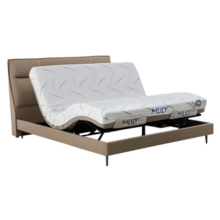 【智能床M4】梦百合M4智能床0压电动床多功能腰托按摩真皮软床