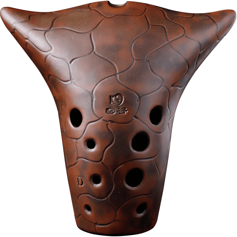 空谷十孔演奏专业演奏好吹c/d/be牛头陶埙可水洗还可以当茶宠!