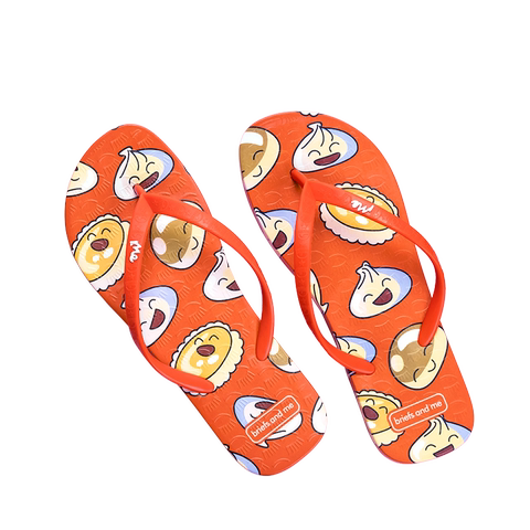 briefs and me叉烧包可爱软平底防滑男百搭度假室外情侣鞋人字拖