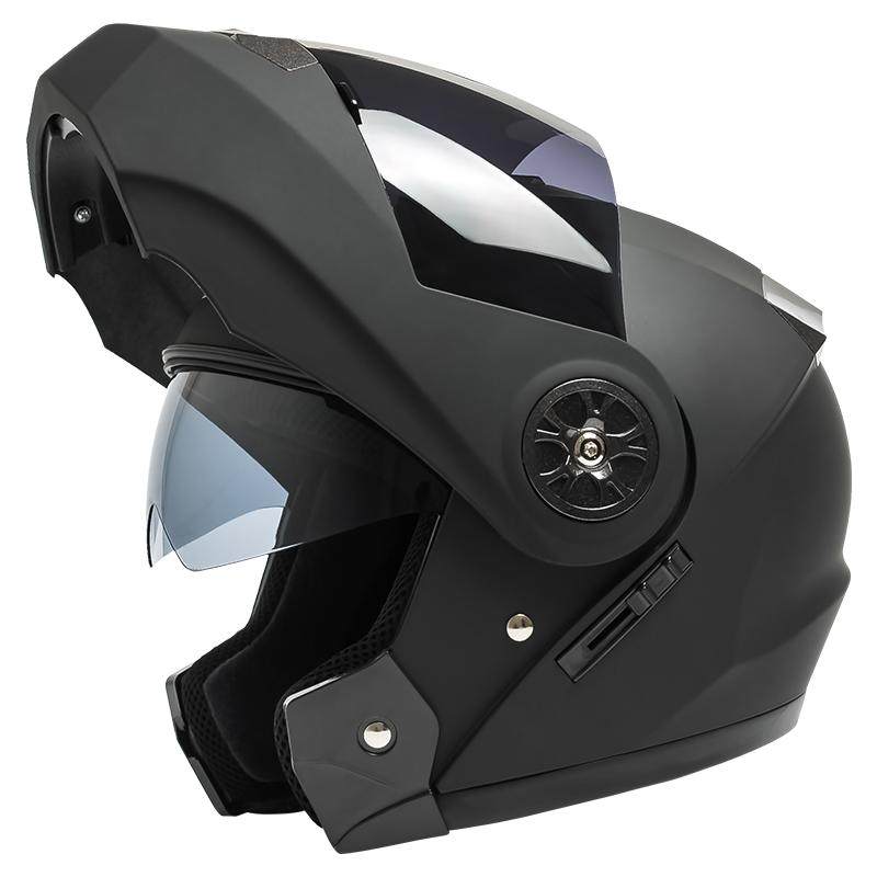 ad揭面盔电动电瓶车头盔男女士夏季非摩托骑行半盔四季通用安全帽