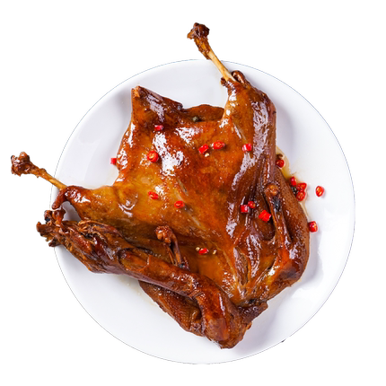 味肴腊品飘香鸭手撕整只酱板鸭烤鸭真空鸭肉开袋即食熟食小吃500g