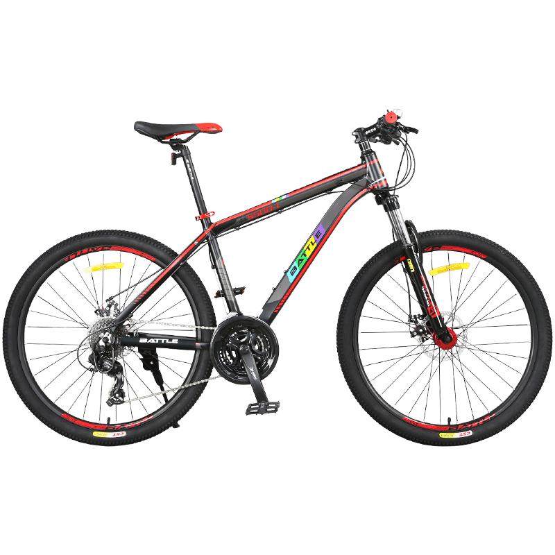 官方旗舰店富士达山地自行车27速禧玛诺青少年男女越野battle单车