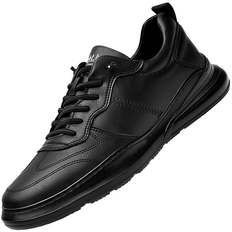 2020春季新款软底皮鞋男士英伦真皮休闲运动鞋韩版黑色板鞋子冬季