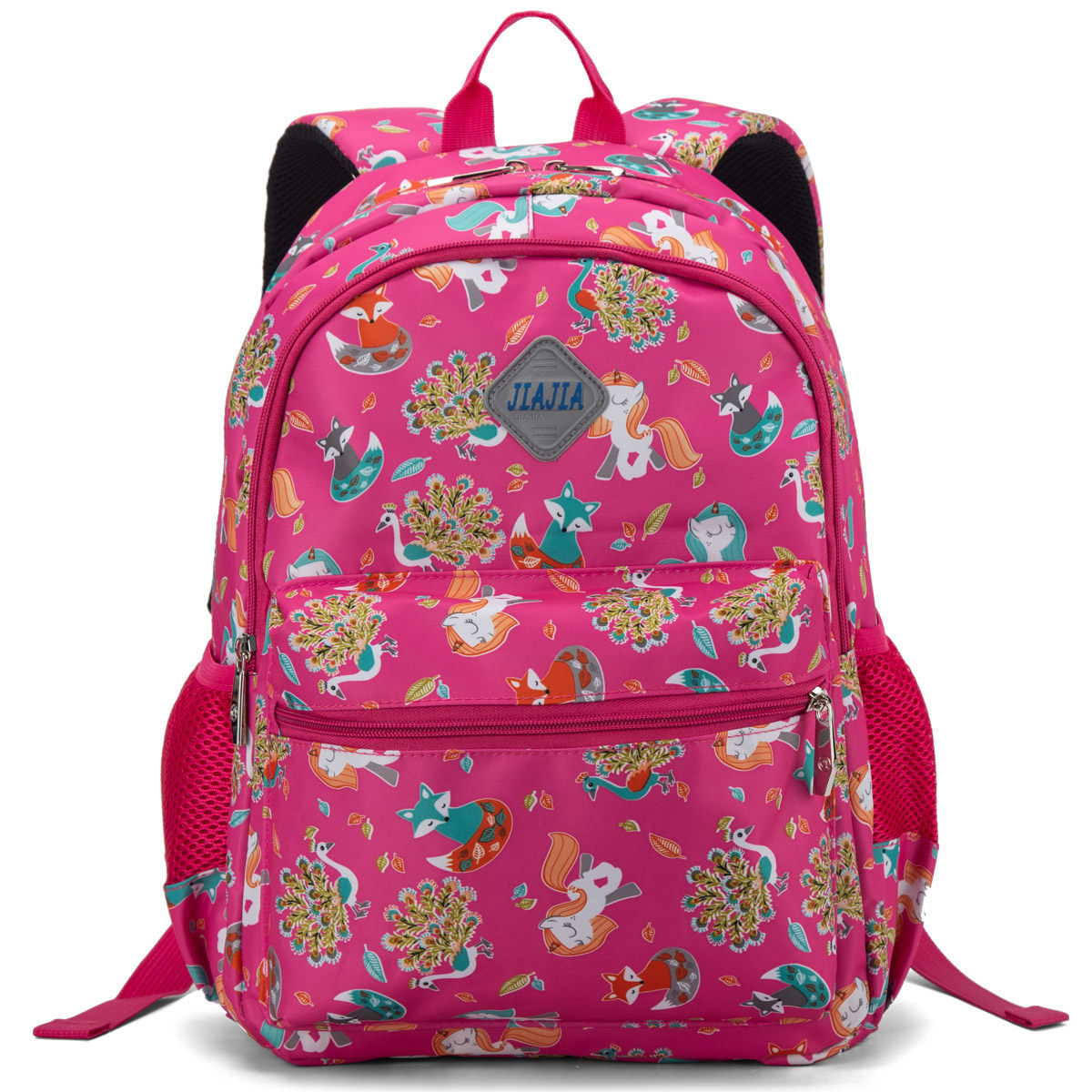 佳佳新款小学生书包双肩旅行背包个性印花防水大容量多色可选