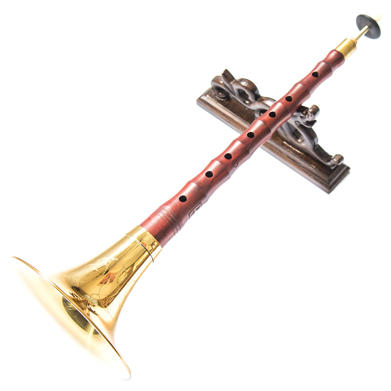 赵氏唢呐乐器全套专业演奏纯铜高档非洲小叶紫檀d调降b调索拉唢呐