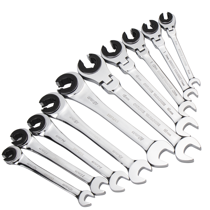 开拓狭窄空间快速油管扳手油管拆卸专用扳手刹车自动开口棘轮扳手