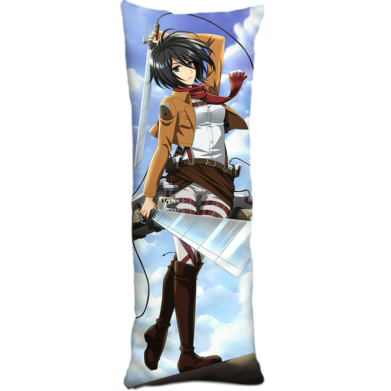 三笠等身抱枕套兵长利威尔艾伦阿明长条靠枕头靠垫进击的巨人周边