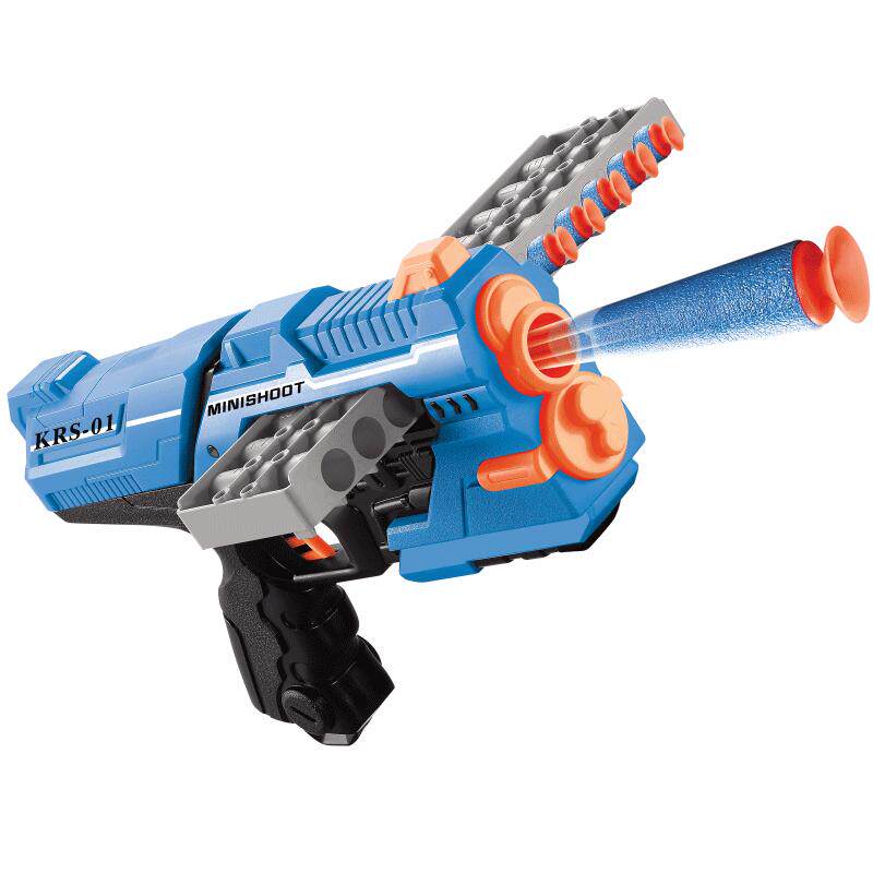 玩具男孩枪泡沫海绵吸盘子弹枪空气动力连发软弹儿童玩具枪610岁