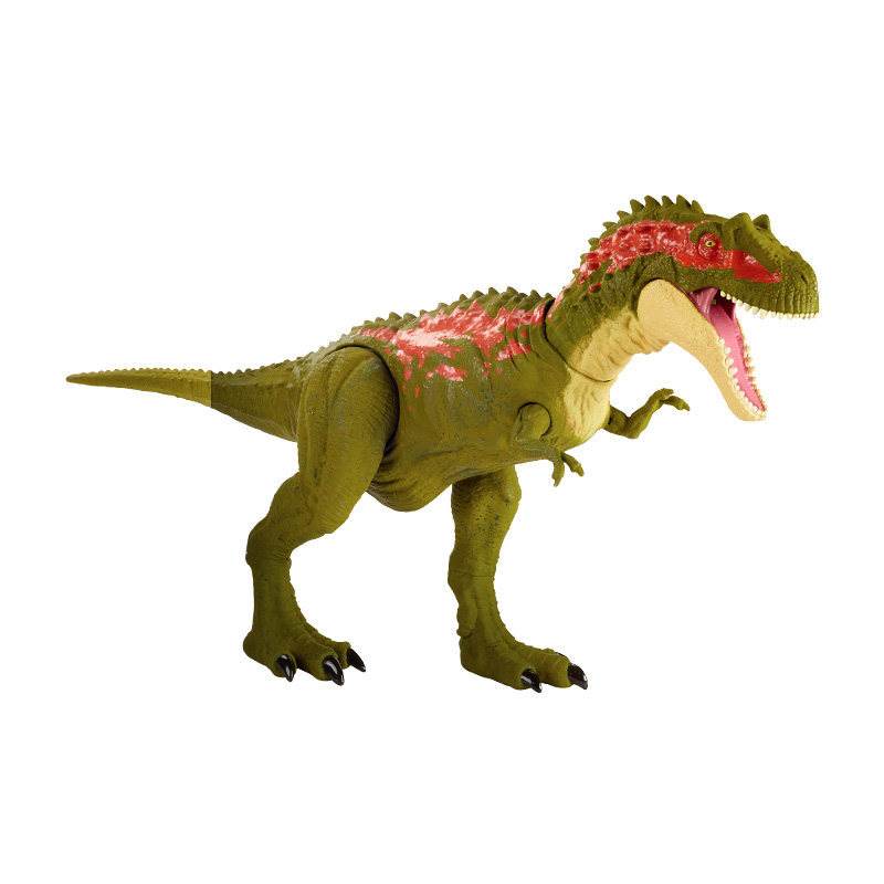 美泰侏罗纪世界撕咬竞技恐龙仿真动物玩偶模型帝鳄龙男孩儿童玩具