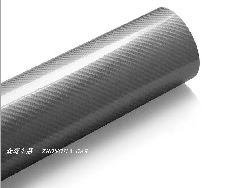 5d立体高亮碳纤维贴纸汽车车身车顶中网尾翼内饰改色膜后视镜贴膜