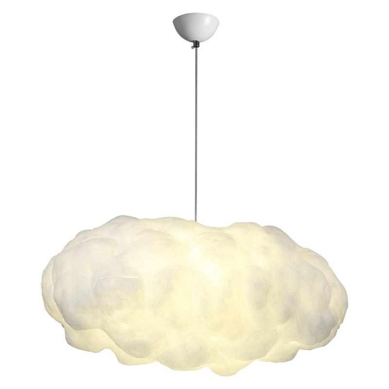 云朵吊灯创意蚕丝棉花白云网红灯装饰云彩灯儿童房卧室灯北欧灯具