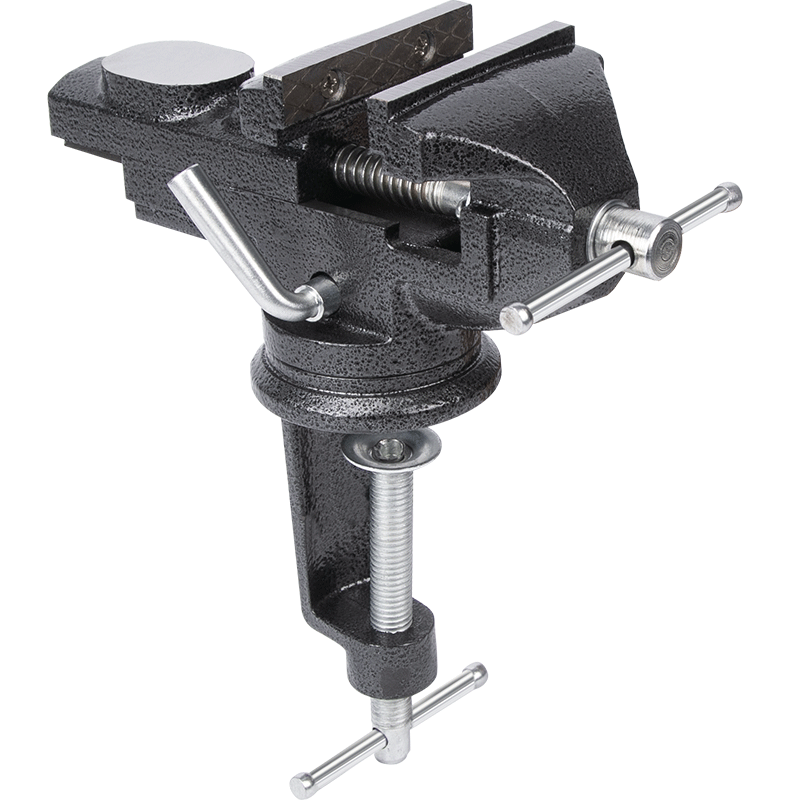 台钳小型多功能家用万向迷你小台虎桌钳工作台桌平口360度台虎钳