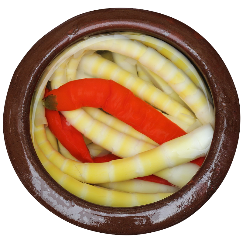 四川泡菜老坛泡竹笋尖泡椒山笋酸辣野山椒味酸笋下饭菜250g 零食